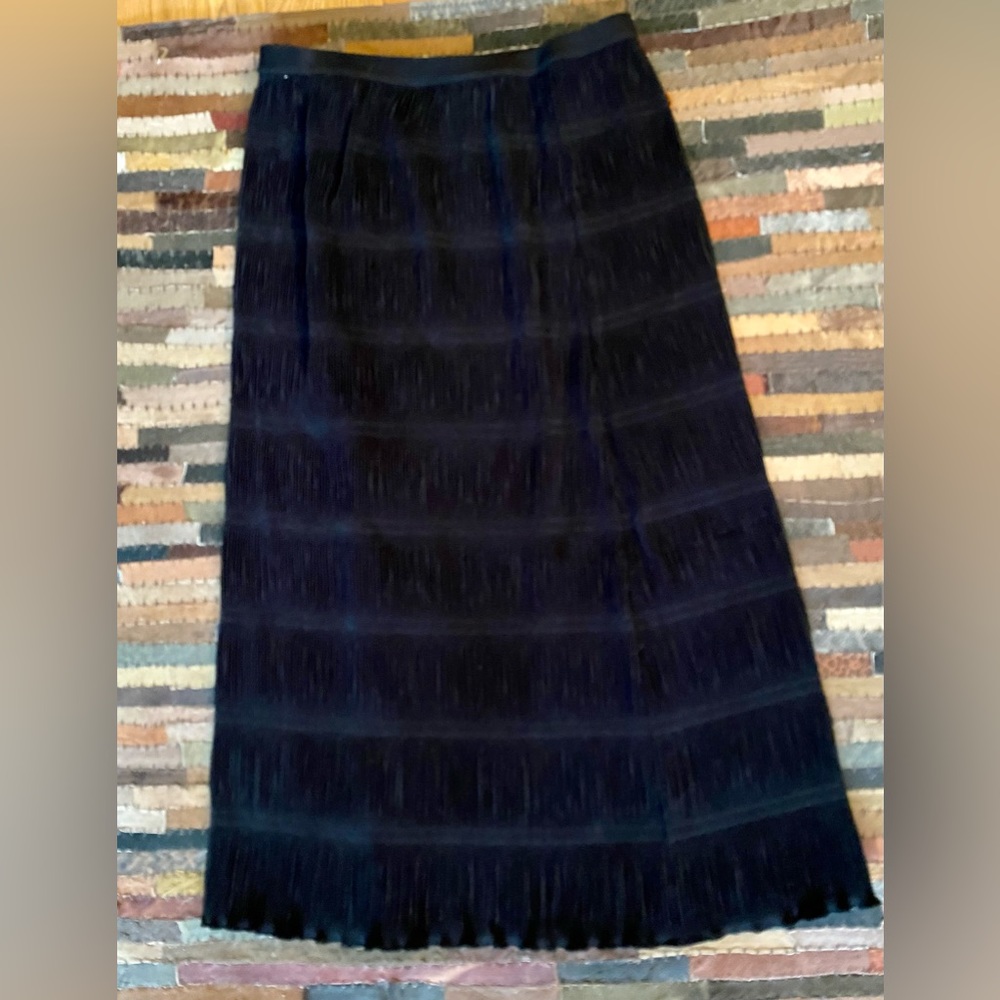 & Other Stories NWOT Stockholm Atelier Ribbed Black Maxi Skirt. Sz 10